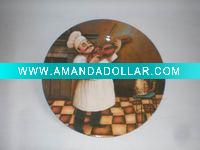 plate w/printed paper