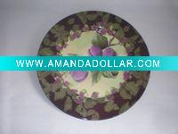 plate w/printed paper