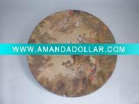 Wholesale plate w/printed paper