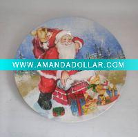 plate w/printed paper