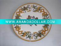 plate w/printed paper