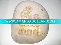 Lettering stone - pebbles