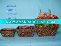 Wholesale Square flower pot,Rattan items(rattan ware,handicraft)