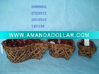 Wholesale Heart shape flower pot,Rattan items(rattan ware,handicraft)