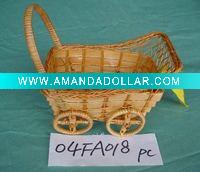 tiny chair shape wicker basket for doll