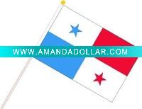 hand waving flying flags