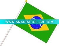 hand waving flying flags