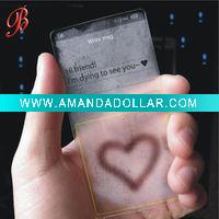 Craft : frosted Plastic Clear business card