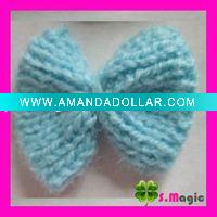 Crochet appliques bow layers sewing Craft
