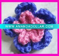 Crochet appliques 3 layers sewing Craft