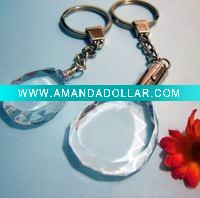 Water Drop k9 Crystal Led Keychain
