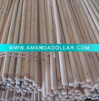 Big wooden handle for brush or mop