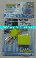 2 keys brass padlock