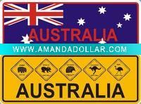 Australia license plate