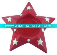 ceramic christmas tealight candle holder
