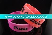 Fashion Swirled And Mix Color Silicone Bracelets