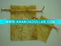 Organza bag with stamped logo