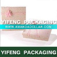 Art paper box with ribbon