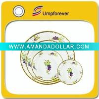 Wholesale green fruit plastic serving tray