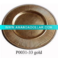 Wholesale 13'' round plastic plate