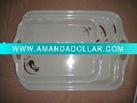 Wholesale melamine food serving trays set