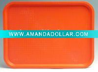 orange color Serving Plastic food Tray