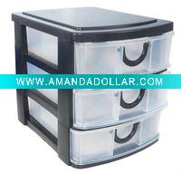 Wholesale PLASTIC 3 DRAWER TABLE TOP STORAGE
