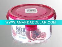 Wholesale 550ml round transparent plastic storage food container