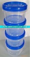 Wholesale 4pcs plastic storage box