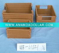 plastic storage basket
