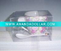 Clear PVC plastic storage boxes