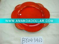 Wholesale Leaves plastic plate