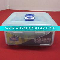 Wholesale Fresh container,plastic square food fresh keeping box,lock