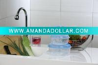 Wholesale Three-Piece Round food containe,food box,plastic storage box