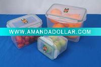 3pcs Plastic food container sets