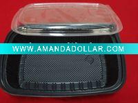 Wholesale plastic food box or disposable food container (hot sale)