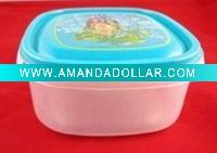 square fresh plastic food container