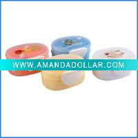 Double-Layer Plastic Food Container