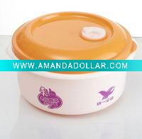 Wholesale bright plastic microwave bowl