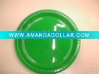 Wholesale Colord Disposable plastic dishes/plates