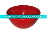 home dinner ware round red melamine salad bowl
