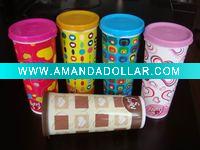 Wholesale 500ml Plastic Tumbler with Lids