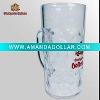 Wholesale beer plastic printing beer tumbler with handle
