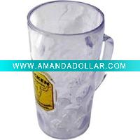 Wholesale beer plastic printing tumbler beer handle