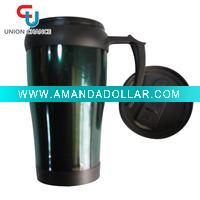 Wholesale black heat preservation plastic travel car/auto mug