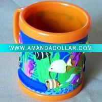 Wholesale Coffee mug cup,PVC mug cup,plastic cup,Promotion cup