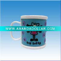 Wholesale Lovely plastic&pvc mug cup