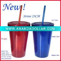 Wholesale plastic straw mug
