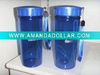 plastic travel mug
