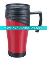 plastic travel mug